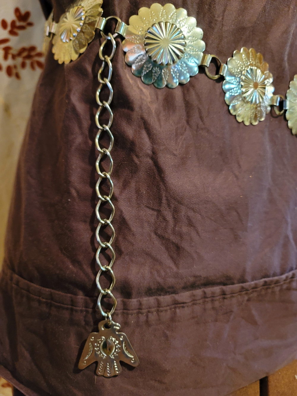 Metal Concho Chain Waist Belt - Silver-tone - Picture 3 of 8